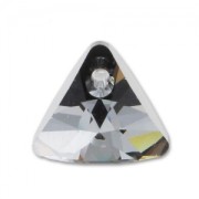 Pendente Triangolo PureCrystal 6628 8 mm Crystal Silver Night x1