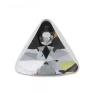 Pendente Triangolo PureCrystal 6628 8 mm Crystal Silver Night x1