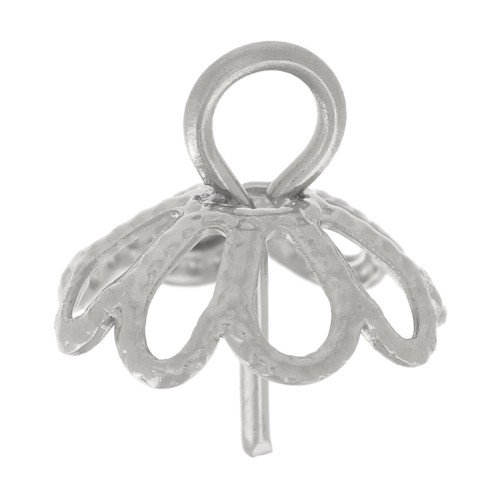 Ganci per perle semi-forate da 8 e 10 mm in acciaio inox 304L x5