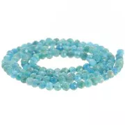 Perline sfaccettate rotonde 3 mm - Apatite x39cm