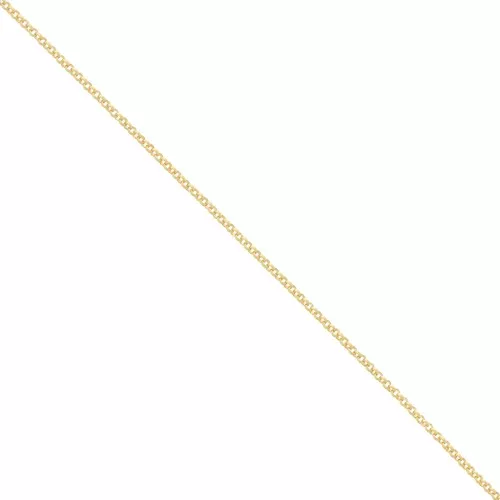 Catena maglia jaseron mm. 1.9 Dorato con oro fino satinato x m. 1