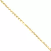 Catena maglia jaseron mm. 1.9 Dorato con oro fino satinato x m. 1