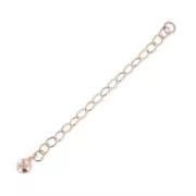 Catena di estensione pallina mm. 55 Rosa Gold Filled x1