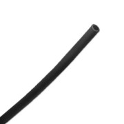 Cordoncino plastica cavo 2 mm nero Opaco x 1m|raw }}
