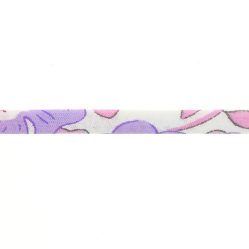 Sbieco Tessuto Liberty - Betsy - Fluo Lilas x1m