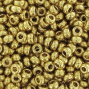 Perla Preciosa 9/0 da 2,5 mm - placcate in oro 24 carati x 10 g