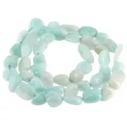 Perles nuggets irréguliers 7 - 8 mm pierre gemme - Amazonite x38cm