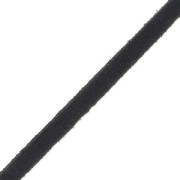 Laccetto imitazione pelle scamosciata mm. 3x1.5 mm Nero effetto paillettes x 2.8 m|raw }}