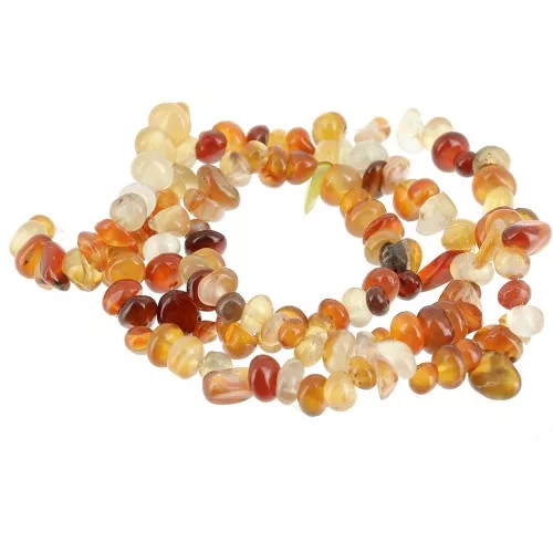 Perle irregolari 6 - 7 mm - Corniola x41cm