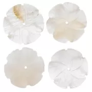 Pendente fiore di pietra da 20 mm - Agata x1