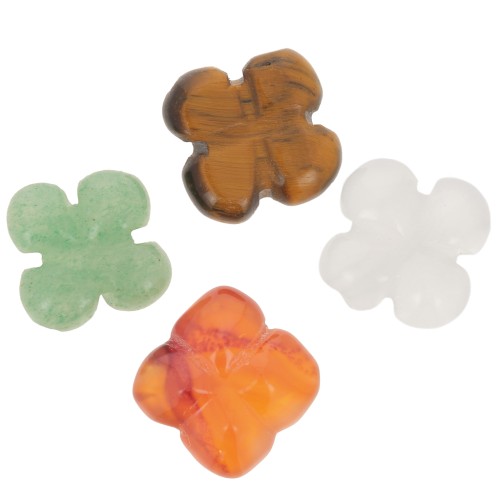 Perle di trifoglio 14,5 mm - Mix x4