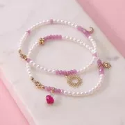 Pendente cuore in amazzonite 9x9 mm e cabochon in labradorite 4 mm - Oro fino x1