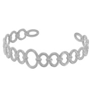 Bracciale anelli ovali - regolabile 15x150 mm - acciaio inox 304L x1