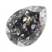 Cabochon PureCrystal 4320 pera mm. 18x13 Crystal Black Patina