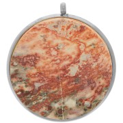 Pendente castone per cabochon piatto da 20 mm - acciaio inossidabile 303L x1