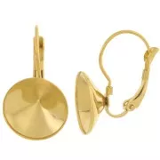 Orecchini per cabochon Rivoli 1122 14 mm in acciaio inossidabile 303L x2