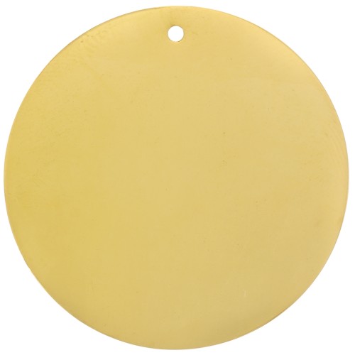 Zecchino 35 mm - Medaglia da incidere - Acciaio inossidabile 304 Dorato x1