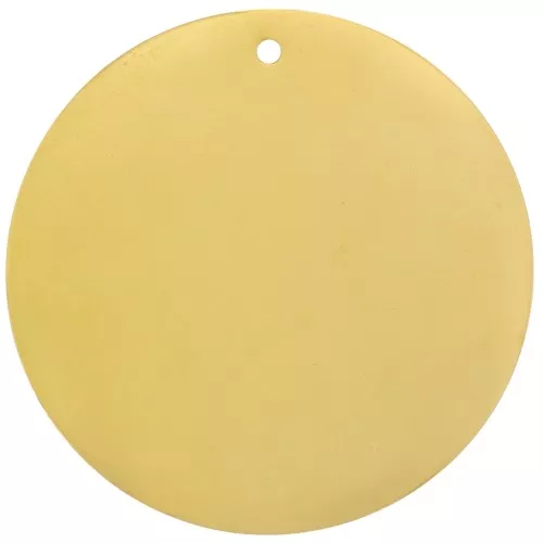 Zecchino 35 mm - Medaglia da incidere - Acciaio inossidabile 304 Dorato x1