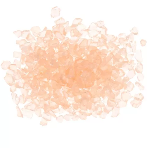 Scaglie di vetro - Legato con resina a lustro irregolare - Light Corail AB x7g