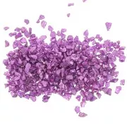 Trucioli di vetro - Lucentezza irregolare della resina - Viola metallizzato x10g
