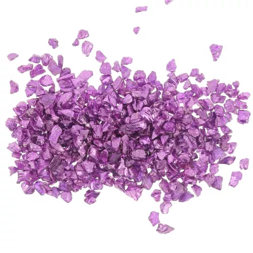 Trucioli di vetro - Lucentezza irregolare della resina - Viola metallizzato x10g