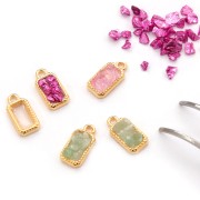 Trucioli di vetro - Lucentezza irregolare della resina - Viola metallizzato x10g