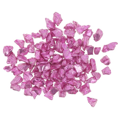 Trucioli di vetro - Lucentezza irregolare della resina - Fucsia metallizzato x10g