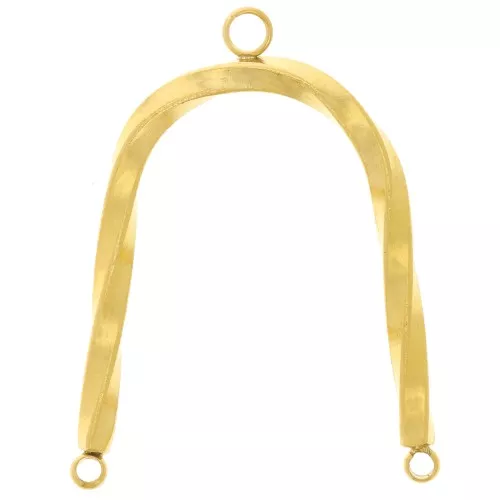 Distanziatori a U per candelabri 31x22 mm - Acciaio inox 304L dorato x2