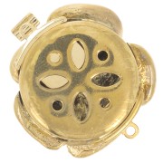 Chiusura fiore con ossido di zirconio 22 mm - Oro x1
