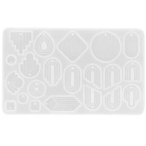 Stampo in silicone per pendenti ad arco in resina - Trasparente x1
