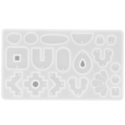 Stampo in silicone per pendenti geometrici in resina - Trasparente|raw }}