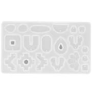 Stampo in silicone per pendenti geometrici in resina - Trasparente