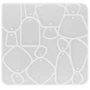 Stampo in silicone n°14 per la realizzazione di orecchini in resina -Trasparente x1