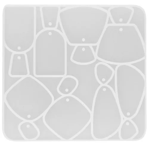Stampo in silicone n°14 per la realizzazione di orecchini in resina -Trasparente x1