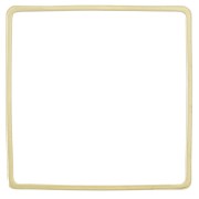 Anello di tessitura e montaggio quadrato 30 mm - dorato x1|raw }}