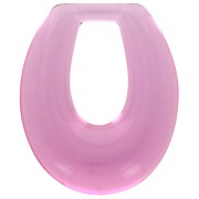 Pendente a goccia cavo in resina trasparente 33x27 mm - Ribes nero x1