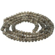 Perle schiacciate sfaccettate 4x3 mm Smoky Quartz x 35 cm|raw }}