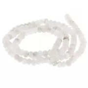 Perle schiacciate sfaccettate 4x3 mm Pietra di luna x 35 cm