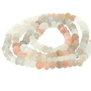 Perle schiacciate sfaccettate 4.5 mm Mix Pietra di luna x 35cm|raw }}