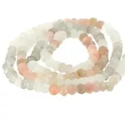 Perle schiacciate sfaccettate 4.5 mm Mix Pietra di luna x 35cm