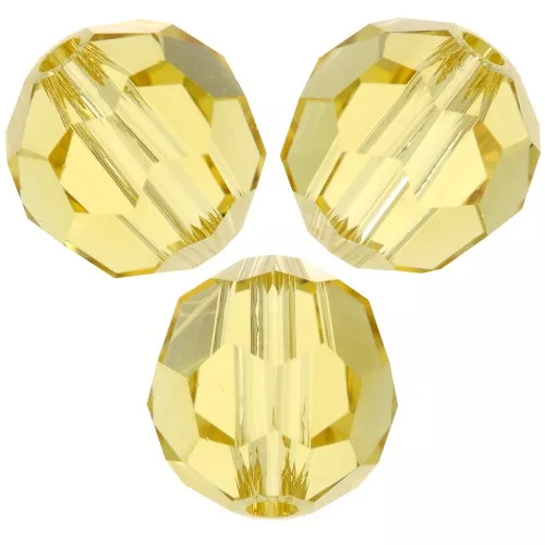 Perla tonda PureCrystal 5000 4 mm Reinvented  Dark Jonquil x20