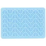 Stampo in silicone per zecchini cuore - resina epossidica e polvere di ceramica