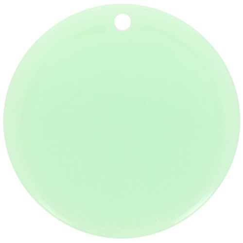 Pendente rotondo in acrilico trasparente 30 mm - Menta x1