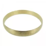 Base per bracciale jonc mezzo-tondo 9.5x70 mm ottone grezzo  x1