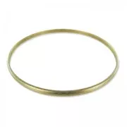 Base per bracciale jonc mezzo-tondo 3.2x70 mm ottone grezzo  x1