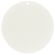 Pendente rotondo in acrilico trasparente 50 mm - Bianco sporco x1|raw }}