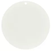 Pendente rotondo in acrilico trasparente 50 mm - Bianco sporco x1