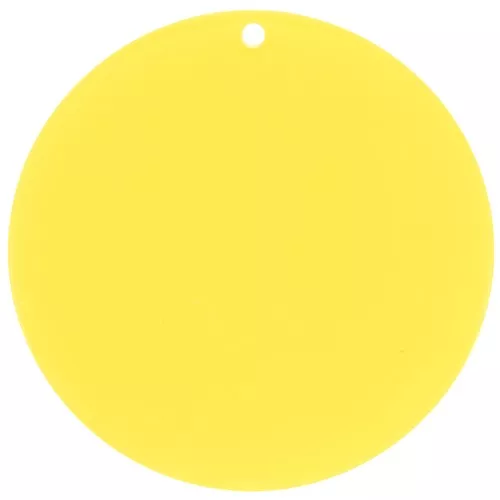 Pendente rotondo in acrilico trasparente 50 mm - Sunshine Yellow x1