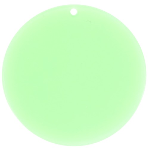 Pendente rotondo in acrilico trasparente 50 mm - Menta x1