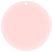 Pendente rotondo in acrilico trasparente 50 mm - Rosa pallido x1